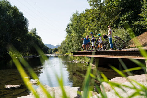Wiesensteg Fahrrad Familie Lörrach