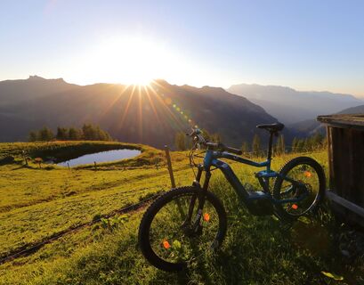 Biken auf der Saukaralm