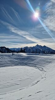 Fotografia z Isabella Schwaiger-Moser na trase
