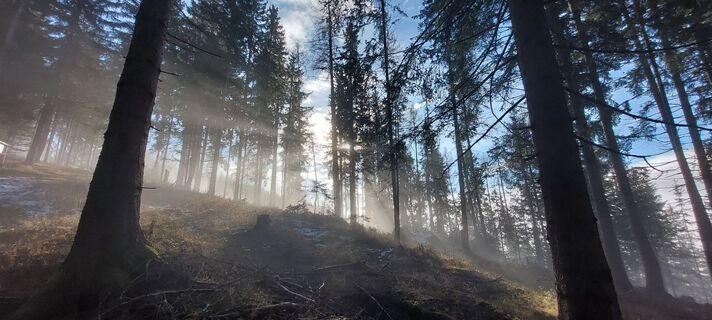 Zdjęcie z Johann Eisenbeutl wzdłuż trasy
