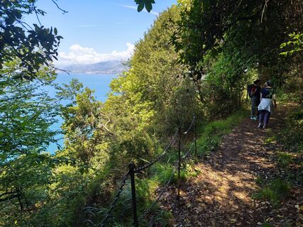 Photo de Stefano Fabi le long du parcours