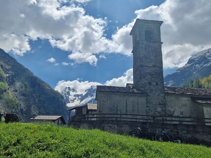 Photo de Cristian Mario Rota le long du parcours