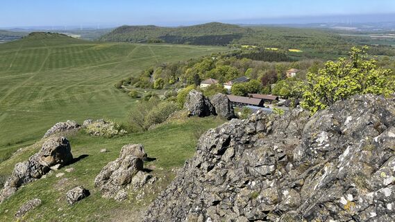 Foto von Siggi unterwegs entlang der Tour
