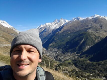 Foto von Sergio Fontana entlang der Tour