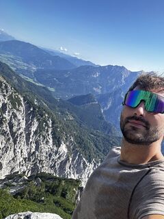 Foto von Christopher Wischenbart entlang der Tour