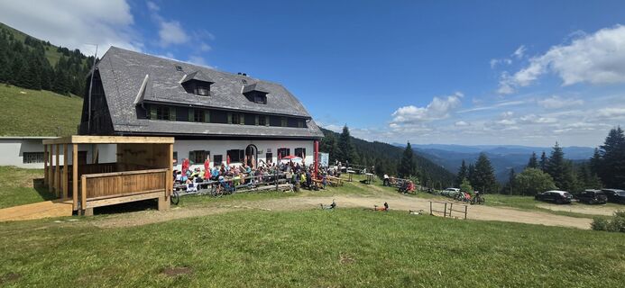 Zdjęcie z Franz Lammer wzdłuż trasy