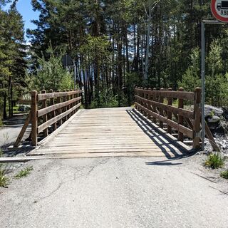 Langlaufloipe von Beaulard - Brücke