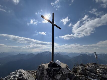 Zdjęcie z Matthias Gaderer wzdłuż trasy