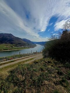 Photo de Sonja Pils le long du parcours