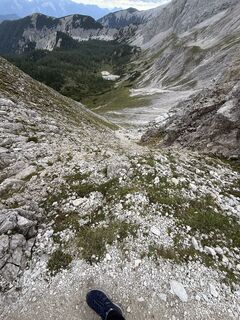Photo de Alexandra le long du parcours