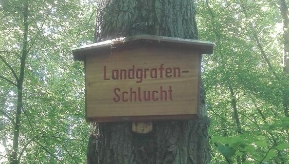 Beginn der Landgrafenschlucht bei Eisenach