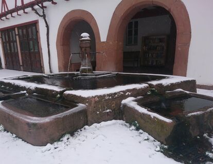 Brunnen im Schnee