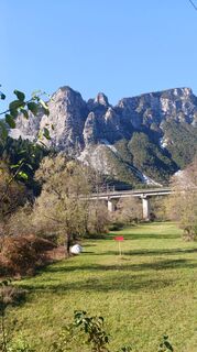 Photo de Maria Magnes le long du parcours
