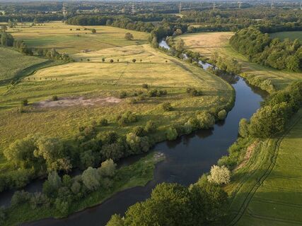 Lippe bei Hünxe von oben