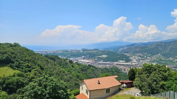 Blick zur Küste von Genova