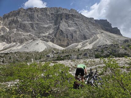 Foto de Gerti Bärnthaler a lo largo del recorrido