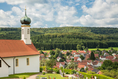 Kirchenköpfle-Tour - Blick auf Hechingen-Schlatt