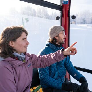 Bequem hinauf zur Hündle-Bergstation