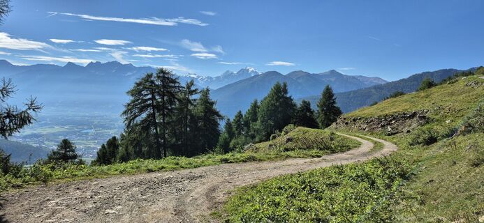 Foto von Heisi entlang der Tour