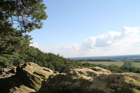 Blick vom Plisseefelsen