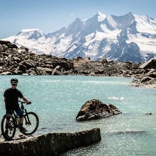Biketrail Gletscherseewjini Gletschersee