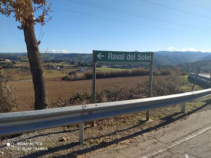 Foto de carmper a lo largo del recorrido