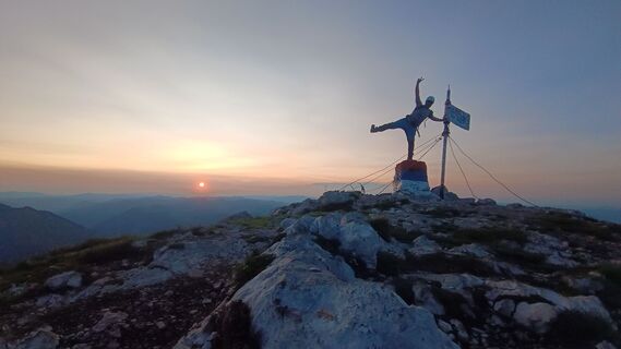 Foto von Baumi entlang der Tour