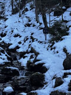 Foto de Markus Ritter a lo largo del recorrido