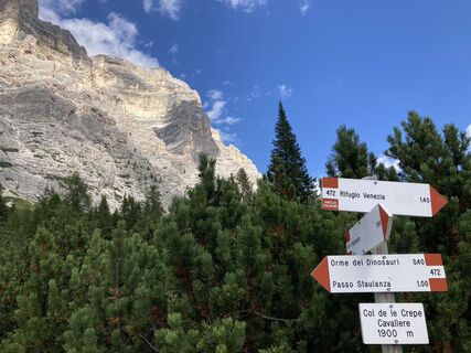 Foto von Marilena Locatelli entlang der Tour