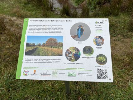 Informationstafel an der Schwaneweder Beeke