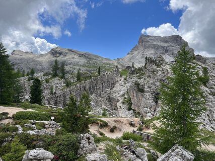 Foto von Rosi entlang der Tour