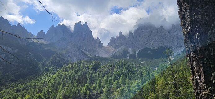 Foto de Diego Gomirato a lo largo del recorrido