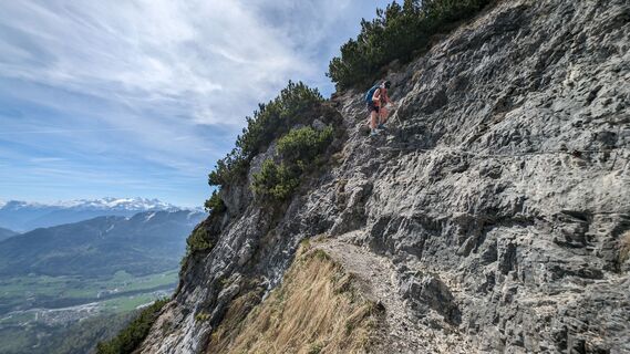 Foto de Klaus Lehner a lo largo del recorrido
