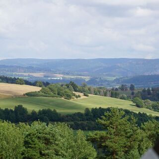 Blick zum Thüringer Wald