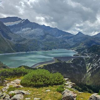 Ausblick vom Rötenkögel - Tauernmoos Staumauer