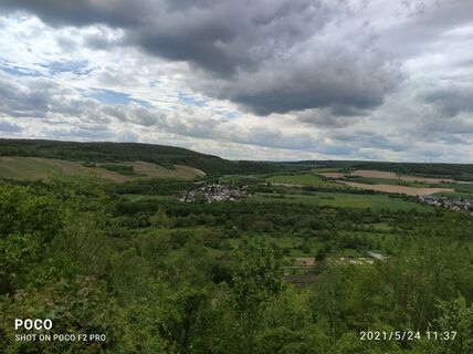 Photo de Edit Szoboszlay le long du parcours