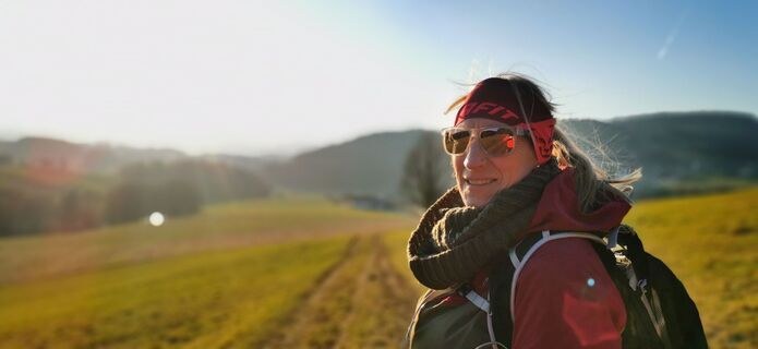 Foto von Klaus Lehner entlang der Tour