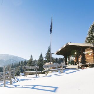Hündeleskopfhütte im Winter