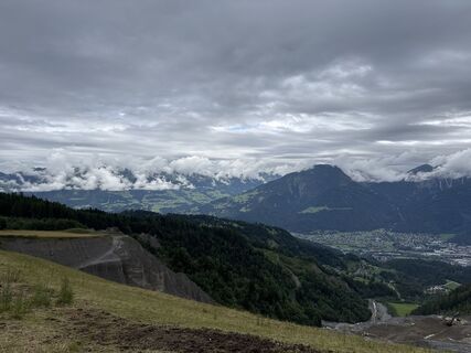 Photo de Gabriele Hugl le long du parcours