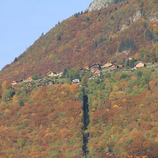 Aussicht auf Miex von Vouvry aus