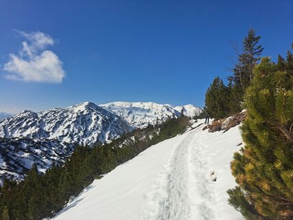Foto von Elisabeth Kronsteiner entlang der Tour