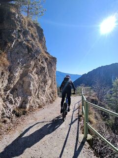 Foto von Dr. Natascha Binder entlang der Tour