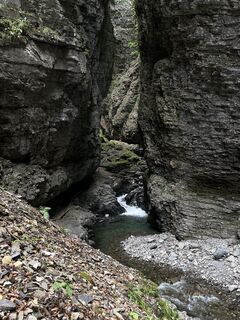 Photo de Maria-Katharina le long du parcours