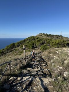 Photo de Marion Hackl le long du parcours