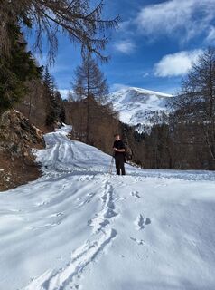 Foto de Dagmar Hofer a lo largo del recorrido