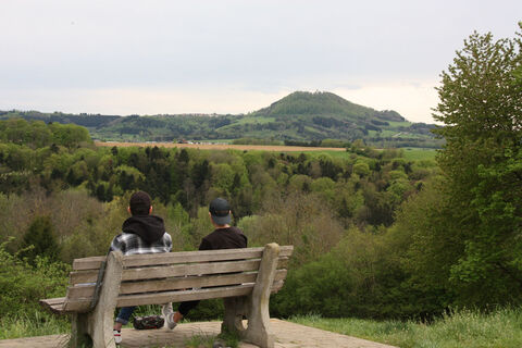 Wunderschöner Ausblick auf den Hohenrechberg
