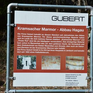 Kramsacher Marmor Abbaustelle Fa. Gubert