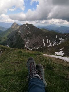 Photo de Dagmar Hofer le long du parcours