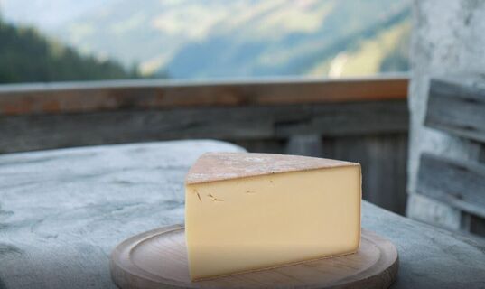 Käse aus der Almkäserei Steinbergalm