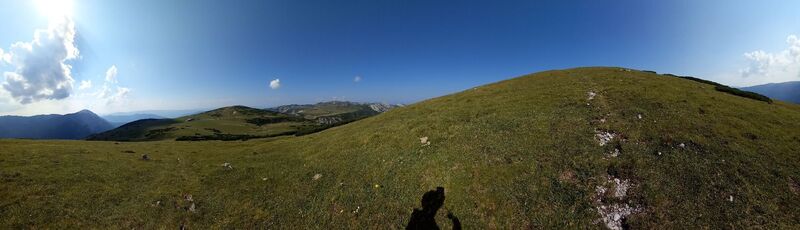 Photo de Astrid Baliko le long du parcours